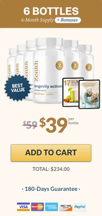 Longevity Activator Buy 6 Bottles